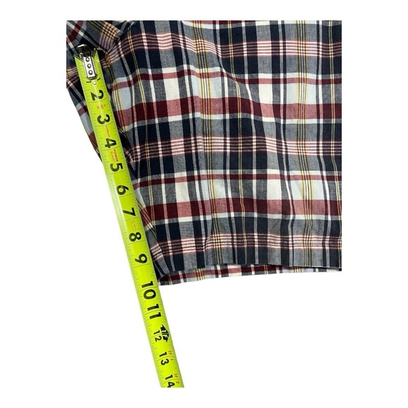 PENDLETON‎ Shorts Mens 38x10 Blue Red Plaid Cotton Chino Casual Front Hong Kong - Picture 3 of 9